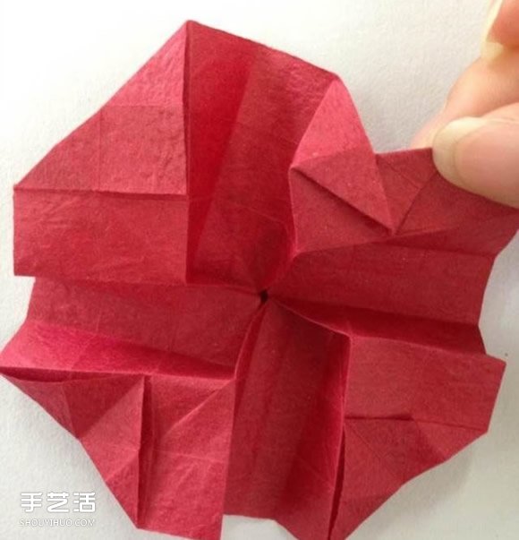 超詳細(xì)川崎玫瑰的折法圖解 包括花朵和花托 -  rpnrmr.com