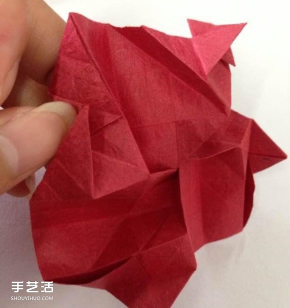 超詳細(xì)川崎玫瑰的折法圖解 包括花朵和花托 -  rpnrmr.com