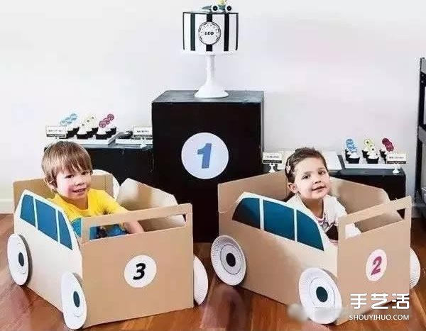 手工紙箱小汽車做法 幼兒園自制紙箱汽車制作 -  rpnrmr.com