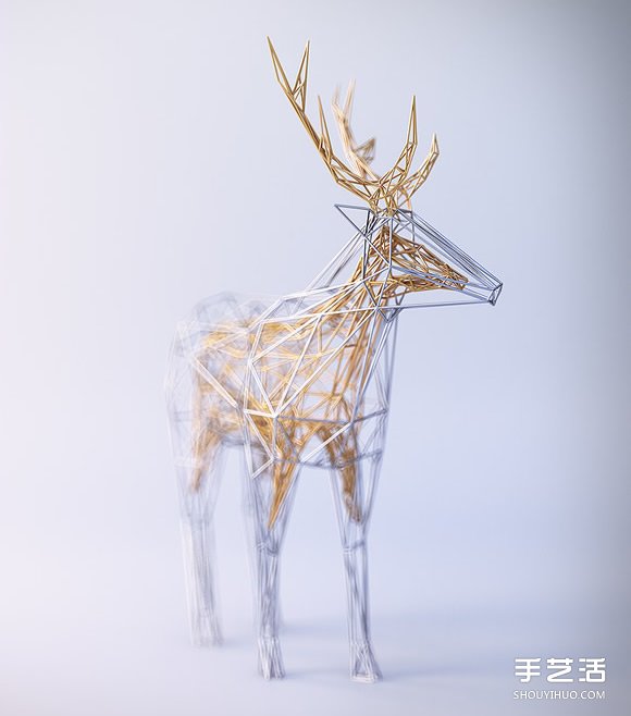 “金包銀”鐵絲雕塑 纏繞出動物的優(yōu)雅靈魂 -  rpnrmr.com