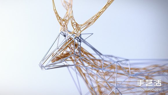 “金包銀”鐵絲雕塑 纏繞出動物的優(yōu)雅靈魂 -  rpnrmr.com