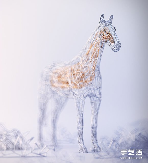 “金包銀”鐵絲雕塑 纏繞出動物的優(yōu)雅靈魂 -  rpnrmr.com