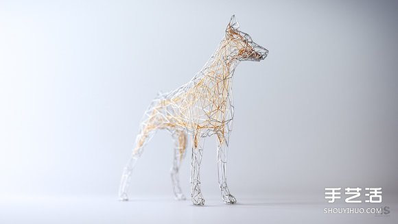 “金包銀”鐵絲雕塑 纏繞出動物的優(yōu)雅靈魂 -  rpnrmr.com