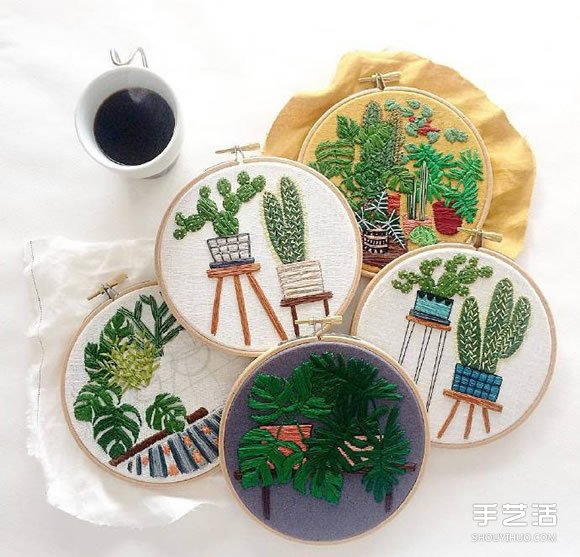 小清新手工刺繡作品欣賞 感受一針一線的美好 -  rpnrmr.com