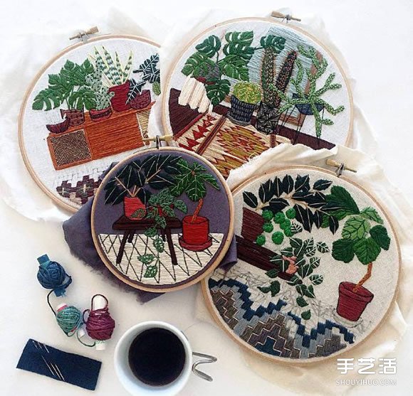 小清新手工刺繡作品欣賞 感受一針一線的美好 -  rpnrmr.com