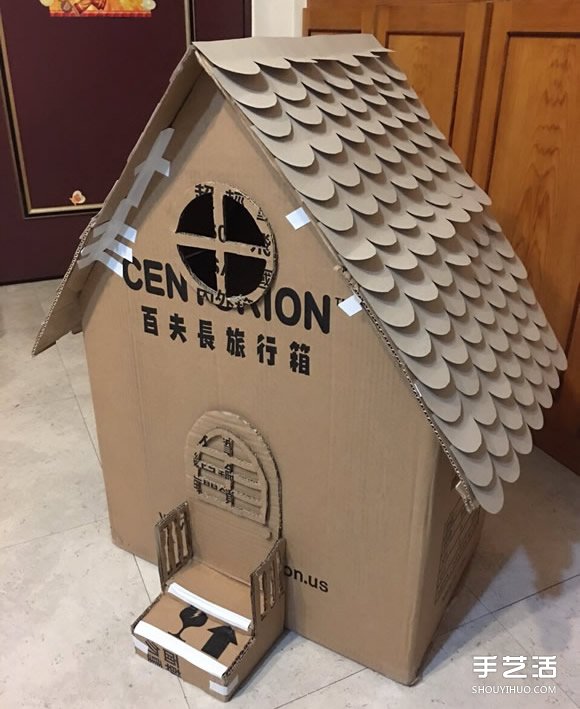 狗屋的制作方法帶圖片 廢紙箱做狗窩的做法 -  rpnrmr.com