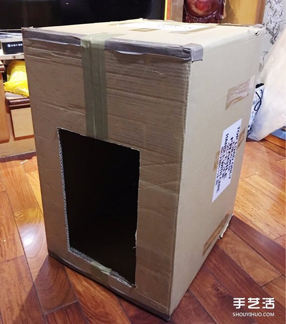 狗屋的制作方法帶圖片 廢紙箱做狗窩的做法 -  rpnrmr.com