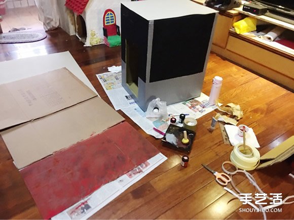 狗屋的制作方法帶圖片 廢紙箱做狗窩的做法 -  rpnrmr.com