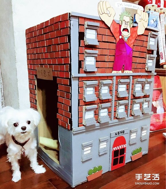 狗屋的制作方法帶圖片 廢紙箱做狗窩的做法 -  rpnrmr.com