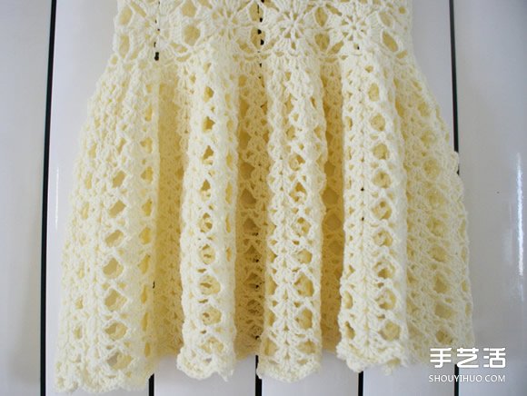 女寶寶公主裙的鉤法 毛線公主裙的織法圖解 -  rpnrmr.com