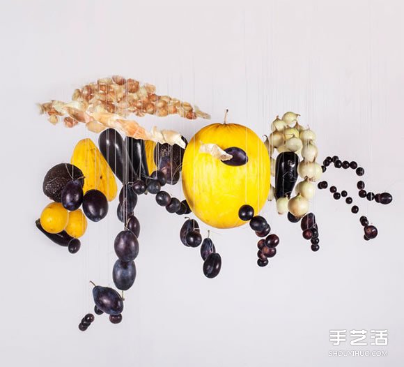 利用特定角度的視覺錯(cuò)位 創(chuàng)作大型食物藝術(shù) -  rpnrmr.com