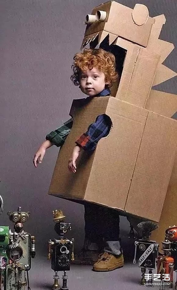 兒童紙箱手工制作圖片 好玩的幼兒瓦楞紙DIY -  rpnrmr.com