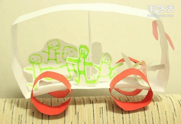 幼兒園公共汽車手工制作 簡單紙條巴士的做法 -  rpnrmr.com