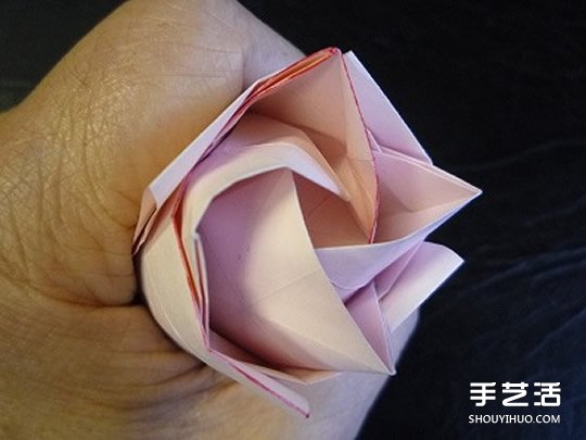 日本折紙大師的復雜玫瑰花折紙教程步驟圖解 -  rpnrmr.com