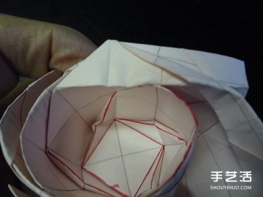 日本折紙大師的復雜玫瑰花折紙教程步驟圖解 -  rpnrmr.com