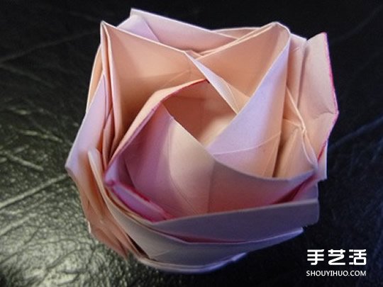 日本折紙大師的復雜玫瑰花折紙教程步驟圖解 -  rpnrmr.com