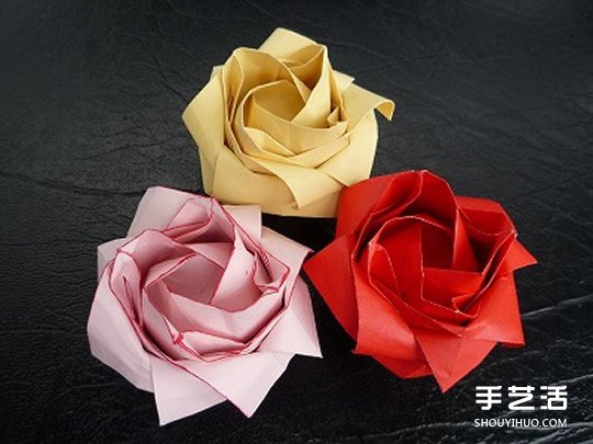 日本折紙大師的復雜玫瑰花折紙教程步驟圖解 -  rpnrmr.com