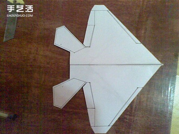 F-22戰(zhàn)斗機折紙圖解 手工制作F22戰(zhàn)機模型教程 -  rpnrmr.com