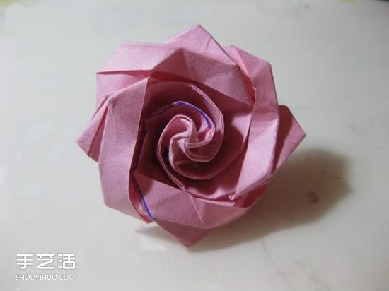 冰淇淋玫瑰的折法圖解 手工折冰淇淋玫瑰步驟 -  rpnrmr.com