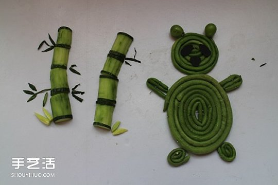 幼兒園小朋友利用水果蔬菜制作的拼貼畫圖案 -  rpnrmr.com