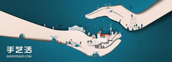 利用層次和光影效果 打造夢幻般的紙雕作品 -  rpnrmr.com