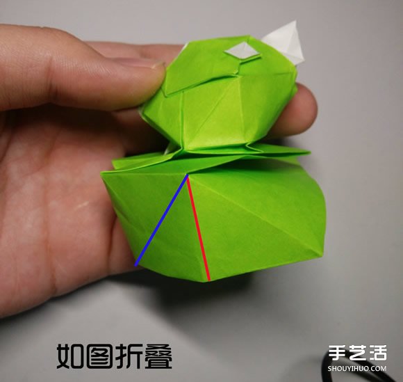 立體小鴨子折紙步驟圖 紙鴨子的折法教程圖解 -  rpnrmr.com
