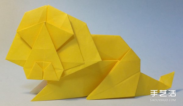 立體獅子折紙圖解 手工立體獅子的折法教程 -  rpnrmr.com