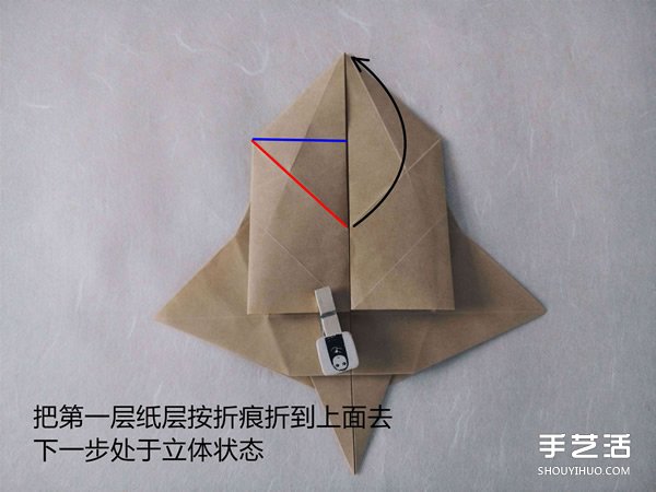 立體兔子的折法圖解 復(fù)雜站立紙兔子折紙教程 -  rpnrmr.com