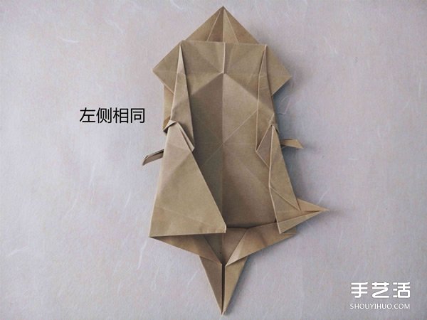 立體兔子的折法圖解 復(fù)雜站立紙兔子折紙教程 -  rpnrmr.com