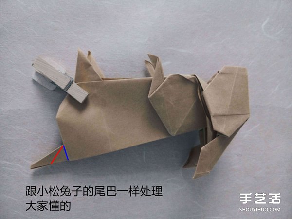 立體兔子的折法圖解 復(fù)雜站立紙兔子折紙教程 -  rpnrmr.com