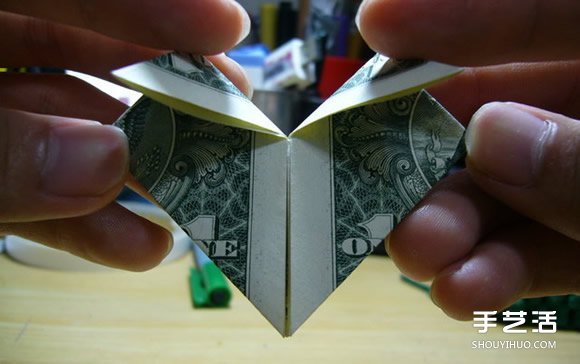 一元美金紙幣折愛心圖解 美金愛心的折紙方法 -  rpnrmr.com