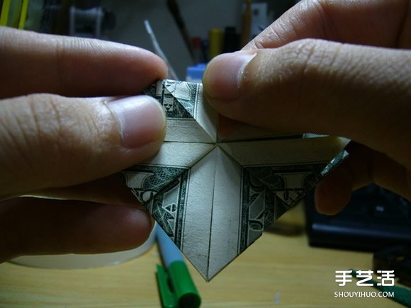 一元美金紙幣折愛心圖解 美金愛心的折紙方法 -  rpnrmr.com