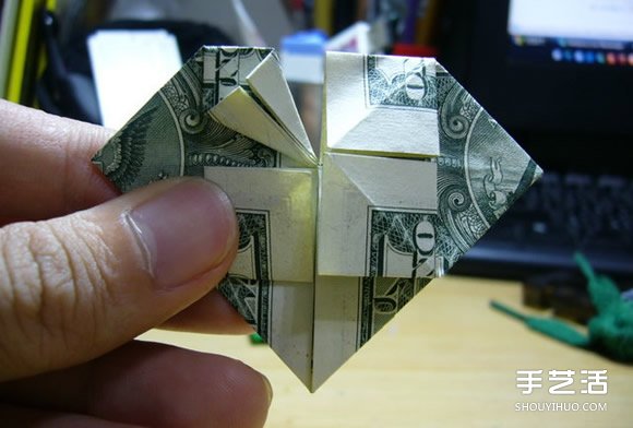 一元美金紙幣折愛心圖解 美金愛心的折紙方法 -  rpnrmr.com