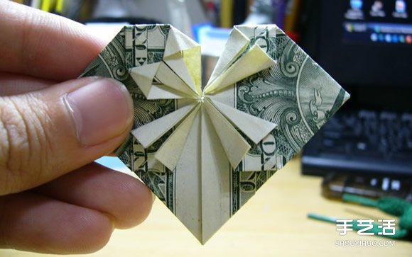一元美金紙幣折愛心圖解 美金愛心的折紙方法 -  rpnrmr.com