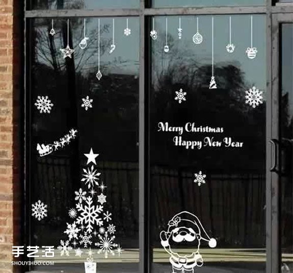 幼兒園環(huán)境創(chuàng)設(shè)圖片之圣誕節(jié)窗戶窗花貼紙 -  rpnrmr.com