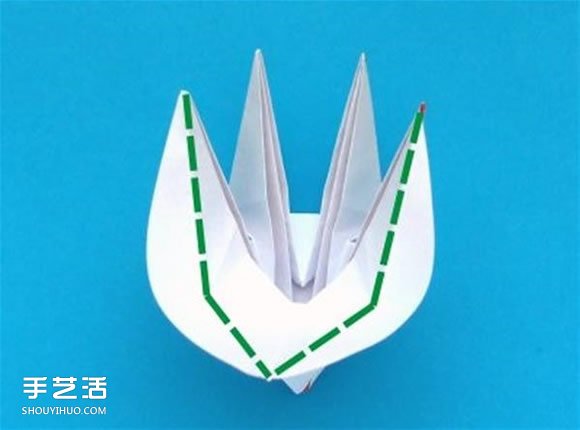 蟹爪蘭的折紙方法圖解 折紙圣誕仙人掌教程 -  rpnrmr.com