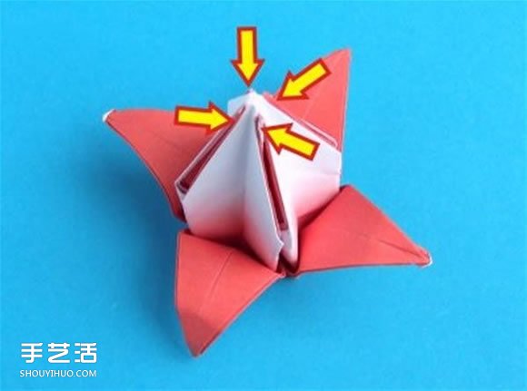 蟹爪蘭的折紙方法圖解 折紙圣誕仙人掌教程 -  rpnrmr.com