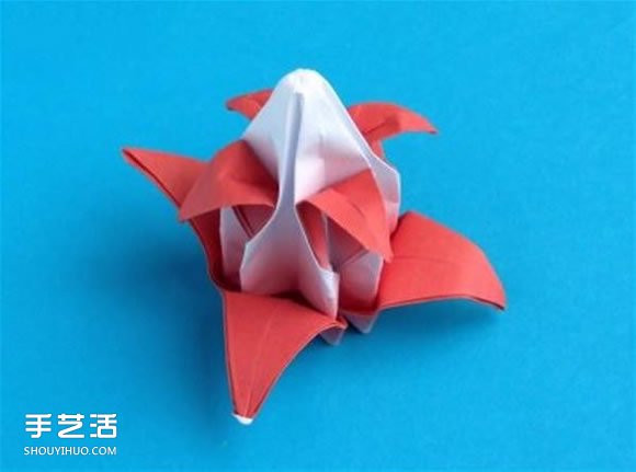 蟹爪蘭的折紙方法圖解 折紙圣誕仙人掌教程 -  rpnrmr.com