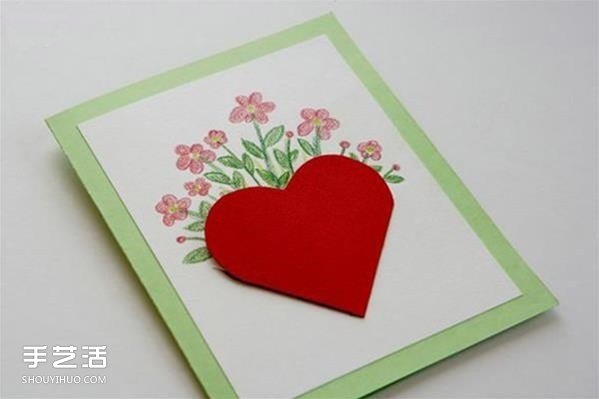 情人節(jié)紅心賀卡制作 感恩的心立體賀卡DIY -  rpnrmr.com