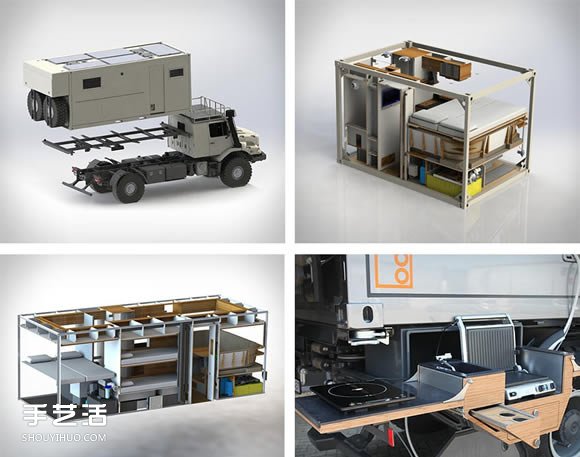 荷蘭 Bliss Mobil 軍用級(jí)貨柜露營(yíng)車設(shè)計(jì) -  rpnrmr.com