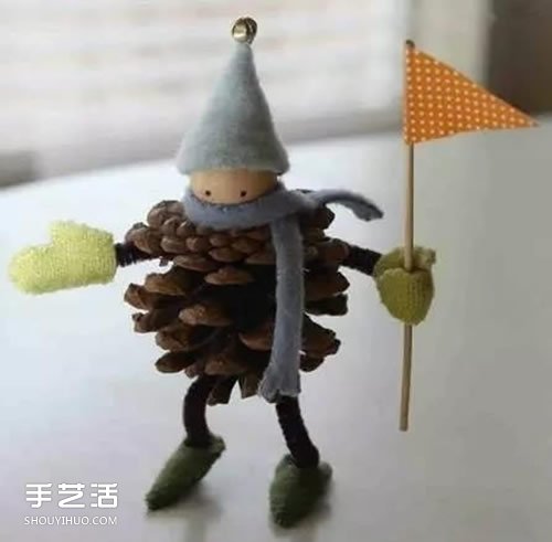 圣誕節(jié)主題小掛件DIY 堅(jiān)果果殼制作圣誕掛飾 -  rpnrmr.com