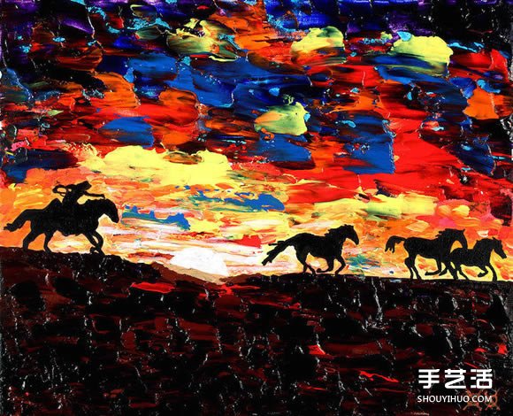 盲人藝術(shù)家靠觸摸和紋理創(chuàng)造動(dòng)人的彩色畫作 -  rpnrmr.com