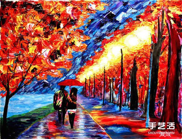盲人藝術(shù)家靠觸摸和紋理創(chuàng)造動(dòng)人的彩色畫作 -  rpnrmr.com