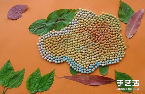 可愛的兒童豆子畫圖片 幼兒園豆子粘貼畫作品 -  rpnrmr.com