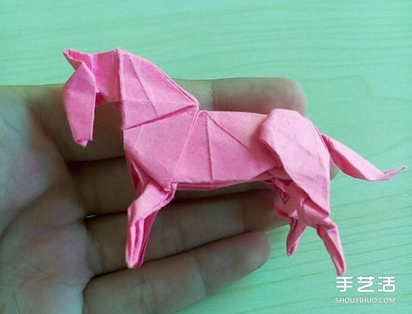 小松英夫的馬折紙圖解 超詳細(xì)立體馬的折法教程 -  rpnrmr.com