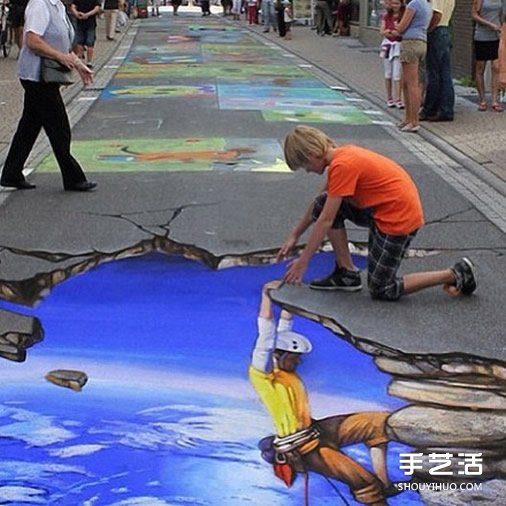 街頭3D立體畫作品欣賞 3D立體街頭涂鴉圖片 -  rpnrmr.com