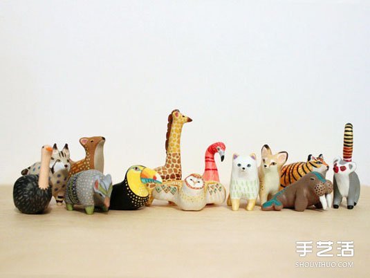 動物造型迷你粘土玩偶 超小可愛粘土玩偶作品 -  rpnrmr.com