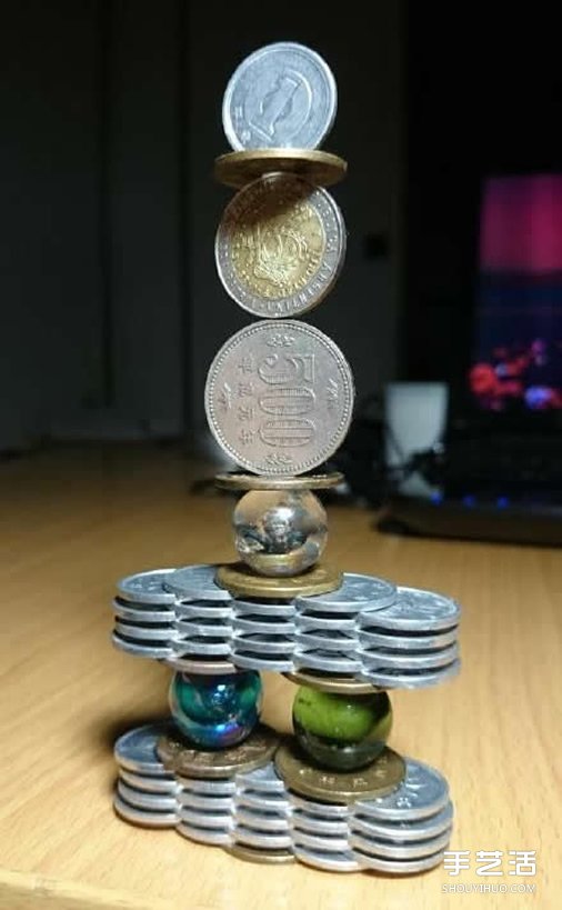 超牛平衡術(shù)表演 硬幣平衡游戲這么玩才夠強(qiáng)！ -  rpnrmr.com