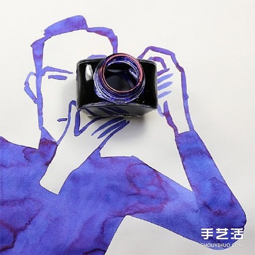 生活小物作為背景道具 畫出趣味十足的創(chuàng)意畫 -  rpnrmr.com