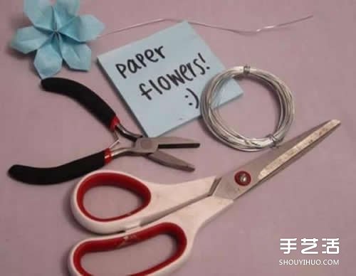 簡單紙花的做法圖解 六花瓣的花折紙教程 -  rpnrmr.com